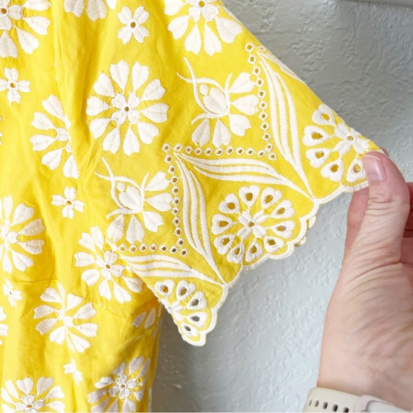 Talbots Top Women's XL Embellished Border Peplum Embroidered Coastal Preppy - Picture 6 of 8